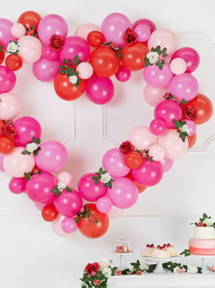 Sety girlandy balonowe na Walentynki