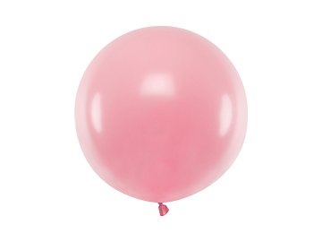Ballon rond 60 cm, Bébé rose pastel