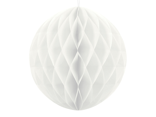 Honeycomb Ball, white, 40cm