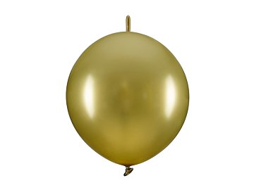 Balony z łącznikiem, 33 cm, złoty (1 op. / 20 szt.)