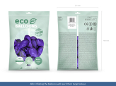 Balony Eco 30cm metalizowane, fiolet (1 op. / 100 szt.)
