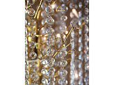 Guirlande de cristal, transparent, 1m