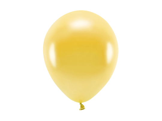 Eco Balloons 26cm metallic, light gold (1 pkt / 10 pc.)