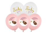 Balloons 30 cm, Baby girl, mix (1 pkt / 6 pc.)