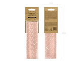 Paper straws, light pink, 19.5cm (1 pkt / 10 pc.)