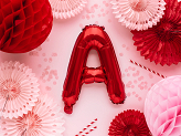 Ballon en Mylar Lettre ''A'', 35cm, rouge