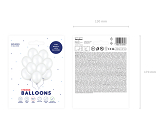 Strong Balloons 27cm, Metallic Pure White (1 pkt / 10 pc.)