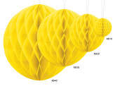 Honeycomb Ball, yellow, 20cm