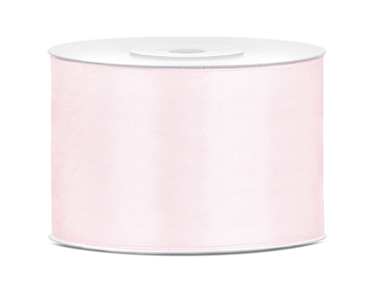 Satin Ribbon, light powder pink, 50mm/25m