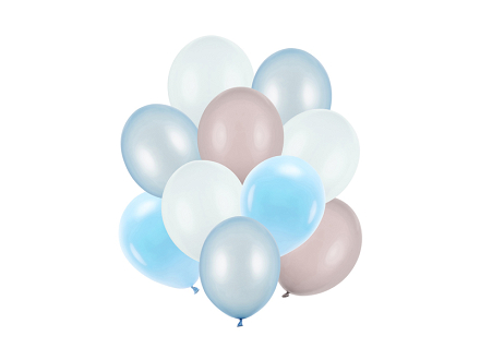 Latexballons-Set, gemischt (1 VPE / 10 Stk.)