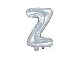 Ballon Mylar lettre ''Z'', 35cm, holographique