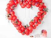 Strong Balloons 23cm, Pastel Poppy Red (1 pkt / 100 pc.)