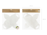 Boîtes à gâteaux décoratives - Thank you, blanc, 16x8.5x9.5cm. (1 pqt. / 10 pc.)