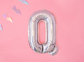 Ballon Mylar lettre ''Q'', 35cm, holographique