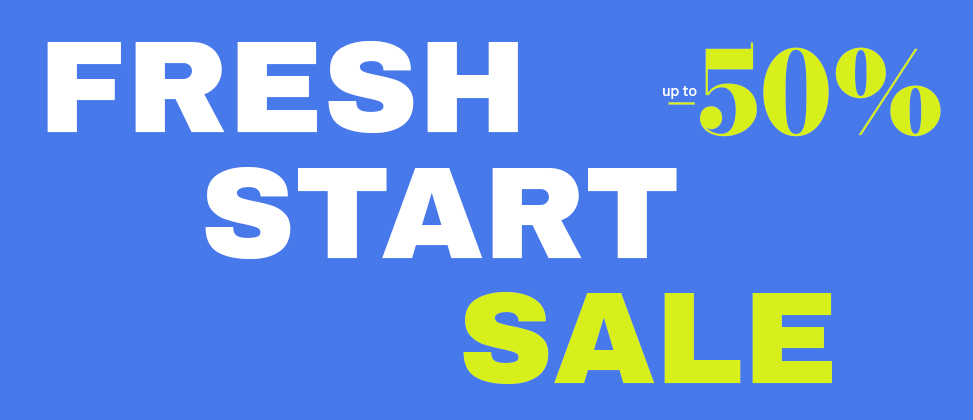 Jahresstart-Sale – Bis zu -50 %!