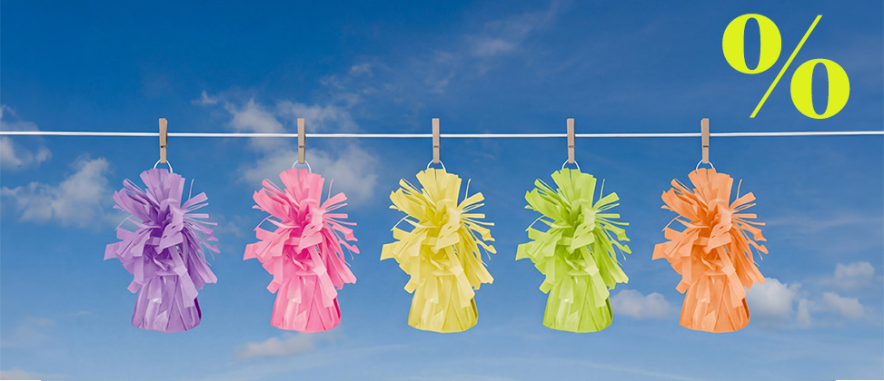 SELECTED BALLOONS WEIGHTS -20%.