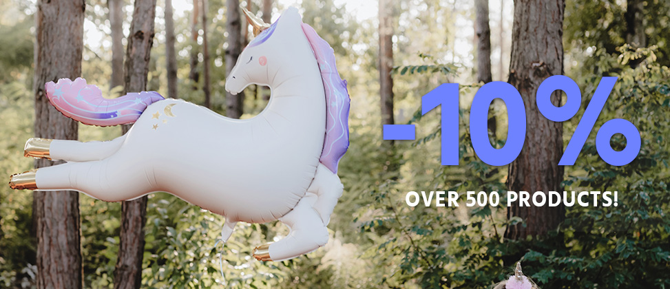 -10% na balony foliowe i tuby! Tylko do 26.06!