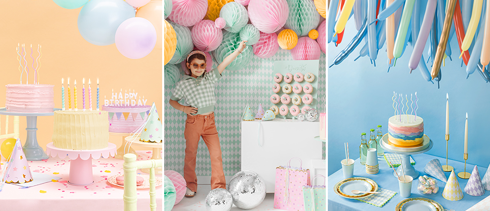 Colour-themed birthday parties