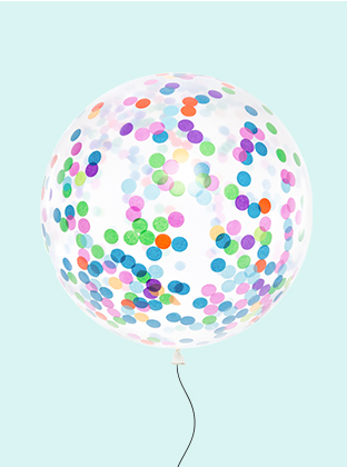 Balony z konfetti