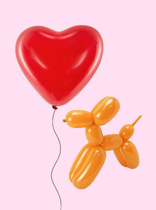 Geformte und Modellierballons