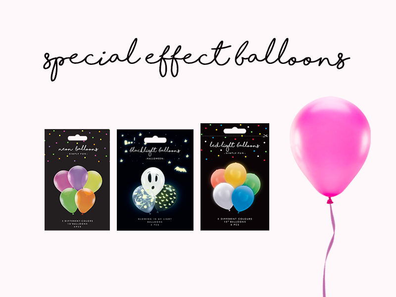 Balony LED, UV i neonowe
