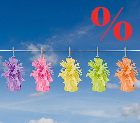 SELECTED BALLOONS WEIGHTS -20%.