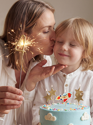 Konfettikanonen / Wunderkerzen