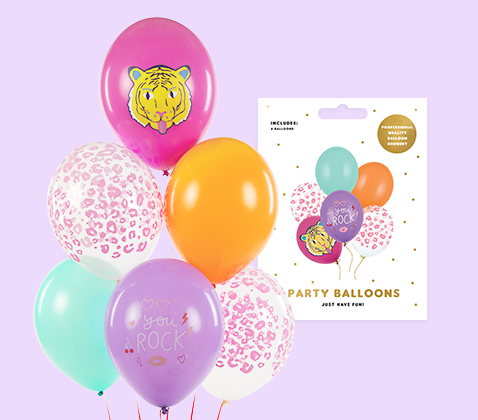 Balloons with print