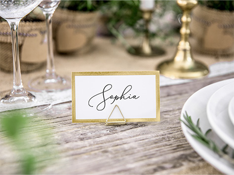 Place cards / Table decorations / Table numbers