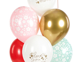 Ballons 30 cm, Love you mom, mélange (1 pqt. / 50 pc.)