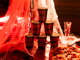 Cups You're next, 250 ml, black-red (1 pkt / 6 pc.)