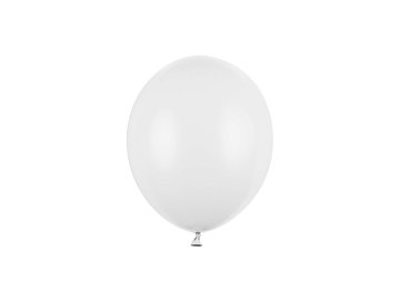 Ballons Strong 12cm, Pastel Pure White (1 VPE / 100 Stk.)