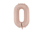 Balon foliowy Cyfra ''0', 72cm, ciemny beż