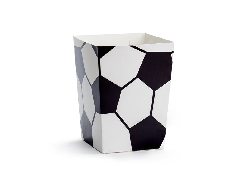 Popcornbox – Fotboll – 7x12 cm – 6-pack