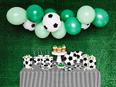 Boxes for popcorn Football, mix, 7x7x12cm (1 pkt / 6 pc.)