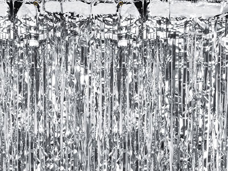 Foliegardin – silver – 90x250 cm