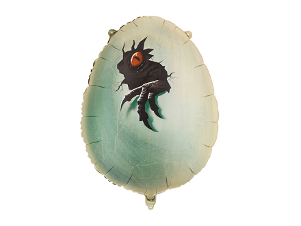 Foil balloon Jurassic World Dinosaur Egg, 48x64 cm, mix