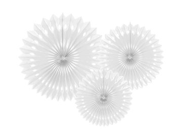 Tissue fan, white, 20-30cm (1 pkt / 3 pc.)