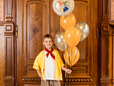 Balon foliowy Harry Potter Herb Hogwartu, 35 cm, beżowy