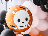 Ballon en aluminium rond Crâne, 45 cm, mélange de couleurs