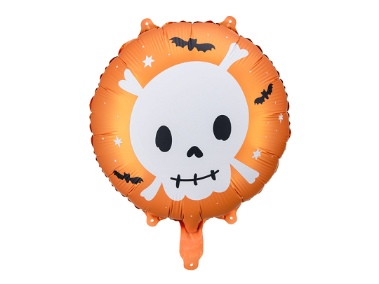 Foil balloon Skull, 45 cm, mix