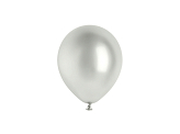 Glossy Ballons 12cm, silber (1 VPE / 50 Stk.)