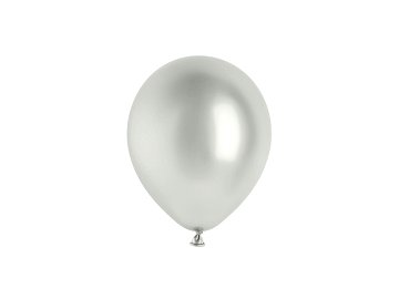 Balony Glossy 12cm, srebrny (1 op. / 50 szt.)