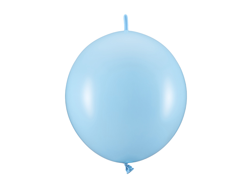 Länkballong – pastell babyblå – 28 cm – 20-pack