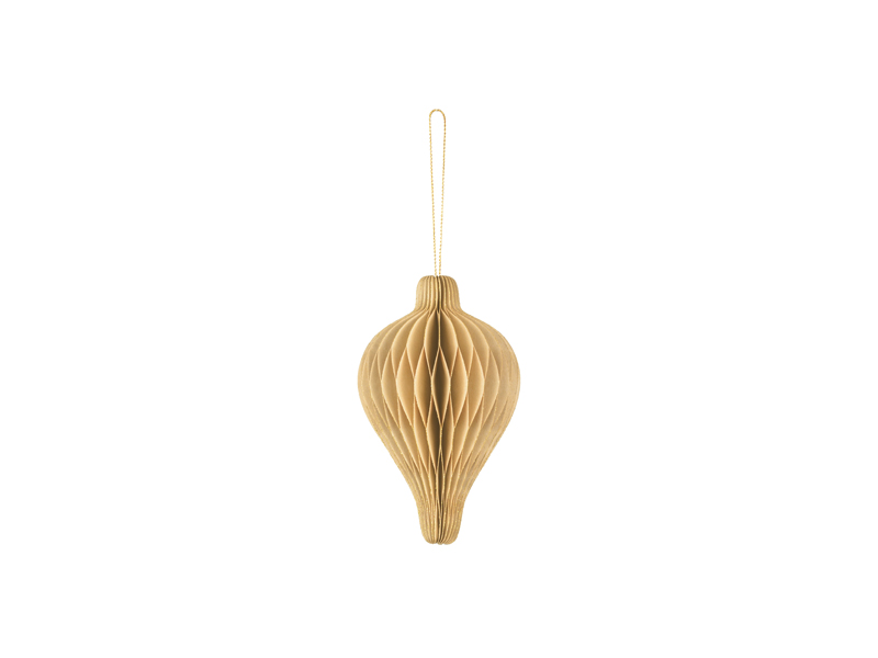 Julornament – Droppe – beige – 12 cm