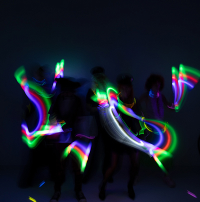 Pałka piankowa LED, 48 cm (1 op. / 9 szt.)