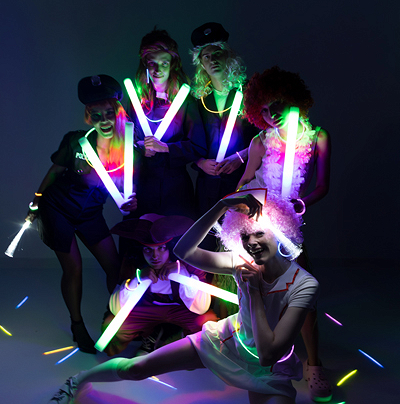 Pałka piankowa LED, 48 cm (1 op. / 9 szt.)