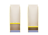 Cardboard display stand with print, 57x37x160 cm, mix