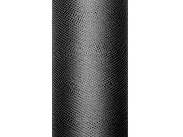 Tulle Plain, black, 0.5 x 9m