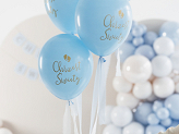 Balony Eco 33 cm, Chrzest Święty, błękit (1 op. / 6 szt.)